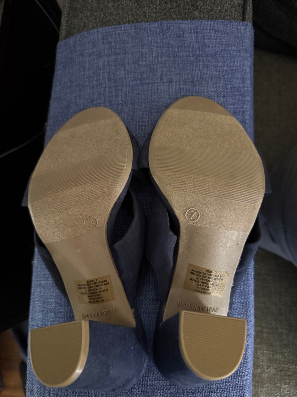 GAP Navy Knot-Front Slide Mules - Picture 4 of 4